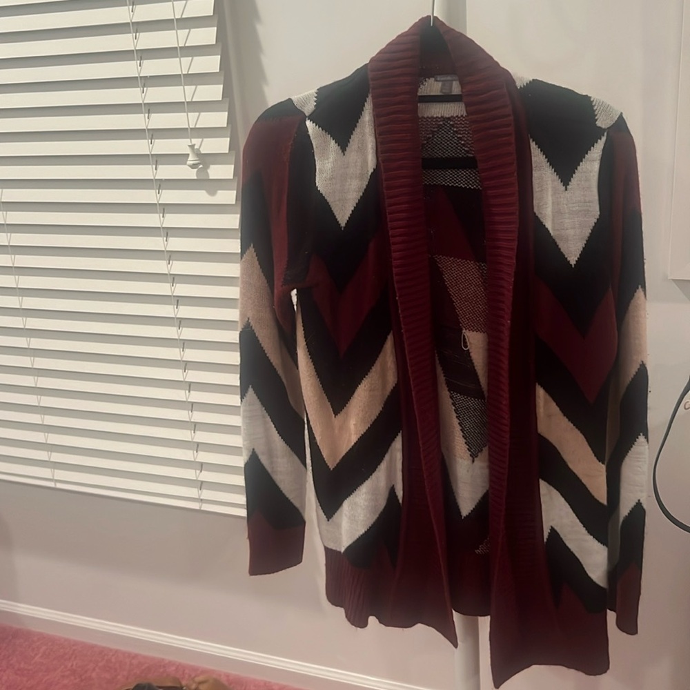 Charlotte Russe- Red, Pink, Black, White, Cardigan